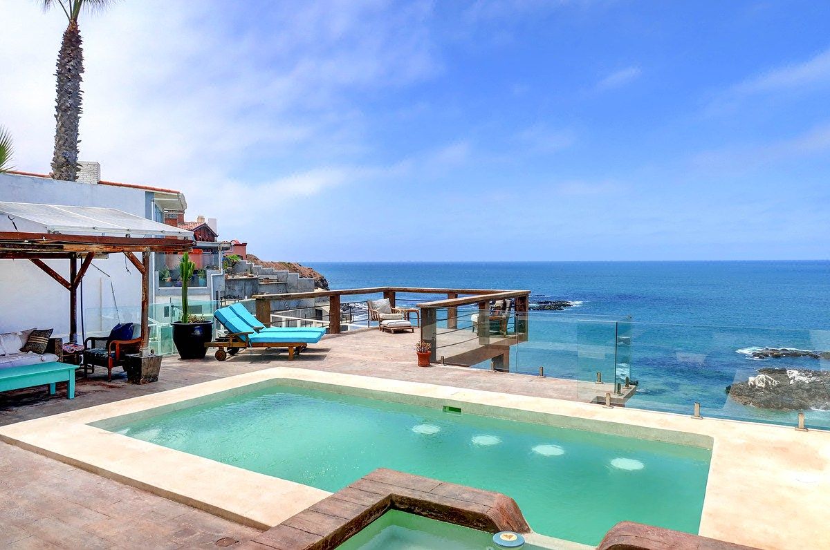 Coast above the house in Rosarito